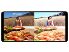 Zdjęcia wykonane z i bez przetwarzania obrazu przez nowego asystenta kamery AI firmy Sony.