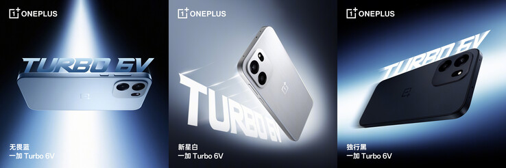 Trzy opcje kolorystyczne Turbo 6V (źródło zdjęcia: OnePlus)