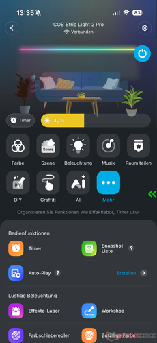 Dodatkowe opcje w aplikacji