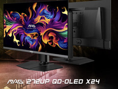 MAG 272UP X24 dzieli panel QD-OLED 4. generacji z modelem MPG 272URX. (Źródło obrazu: MSI)