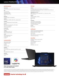 Specyfikacja Lenovo ThinkPad X13 G7 Intel.