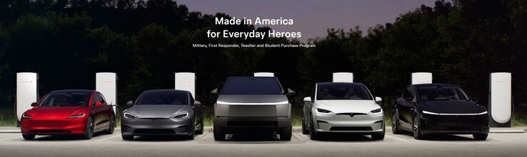 Nowy program rabatowy dla pojazdów Tesla American Heroes.