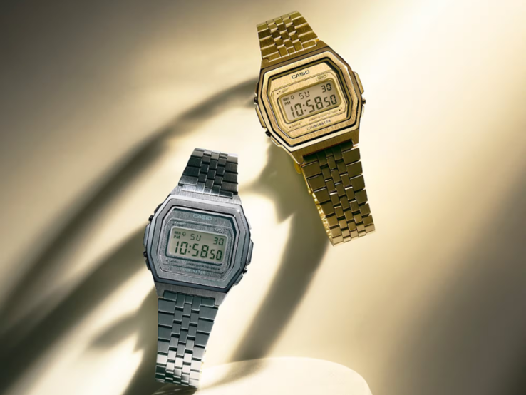 Zegarki Casio Vintage A1000A-7 (po lewej) i A1000G-9 (po prawej). (Źródło zdjęcia: Casio)