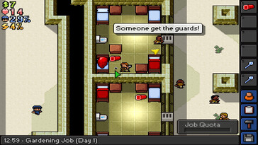 Na zdjęciu: zrzut ekranu z rozgrywki z gry „The Escapists”.