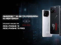 Program Android 16 Beta dla serii ROG Phone 9 nie obejmuje modelu ROG Phone 9 FE. (Źródło obrazu: Asus ROG)