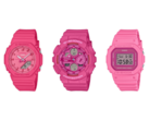 Od lewej do prawej - Casio G-Shock GMA-P2100PP-4A, GMA-S140PP-4A i GMD-S5610PP-4. (Źródło zdjęcia: G-Central)