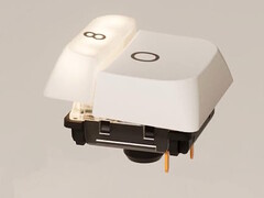 Klawisze o podwójnym działaniu na niskoprofilowej klawiaturze Nics Tek Hesper64(100) pozwalają graczom szybko aktywować dodatkowe funkcje. (Źródło obrazu: Nics Tek)