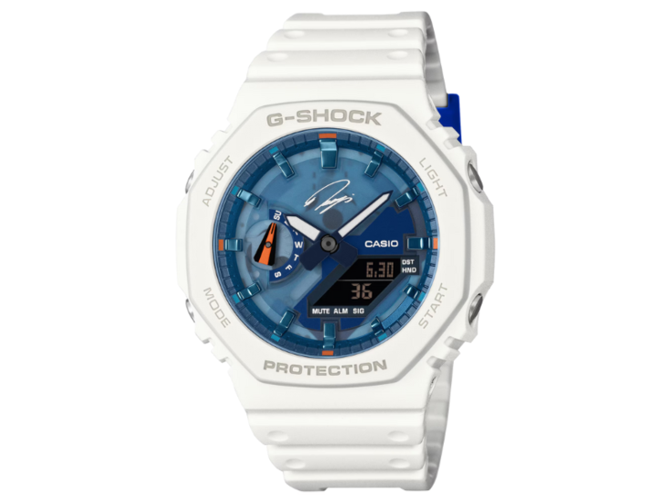 Zegarek Casio G-Shock x Ryo Ishikawa GA-2100RI25-7A. (Źródło zdjęcia: Casio)