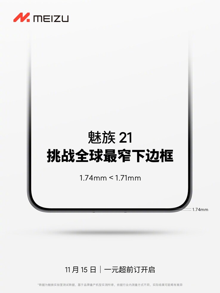 Meizu przedstawia model 21 w kontekście bardzo konkretnej aktualizacji wyświetlacza. (Źródło: Meizu via Weibo)