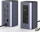 Baseus Nomos NU1 Air Spacemate ma cztery porty z przodu i osiem z tyłu. (Źródło zdjęcia: Baseus/Amazon)