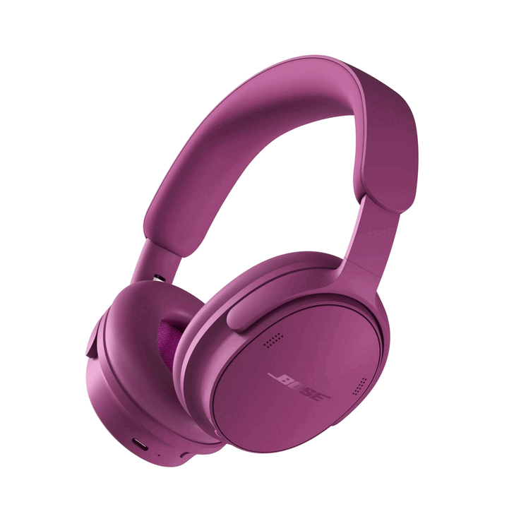 Słuchawki Bose QuietComfort (2. generacji) w kolorze Rosewood Mauve.