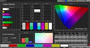 Przestrzeń kolorów CalMAN AdobeRGB - wyświetlacz zewnętrzny