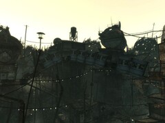 Zremasterowana wizualizacja mostu Megaton w grze Fallout 3
