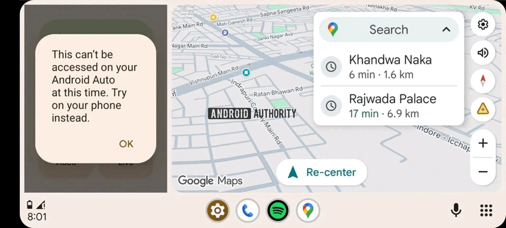Android Auto Widgety (Źródło obrazu: Android Authority)