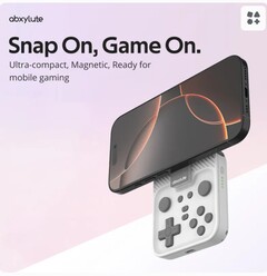Magnetyczny kontroler do gier Abxylute Snap-on przesuwa się i obraca w celu użycia ze smartfonami. (Źródło zdjęcia: Abxylute)