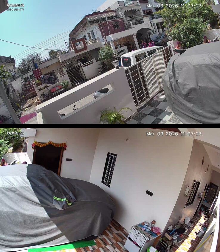 Obraz frontu domu w świetle dziennym