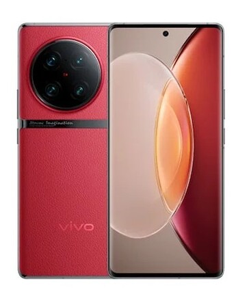 Vivo X90 Pro+ w kolorze czerwonym