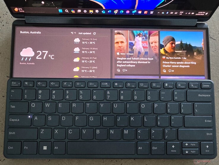 Narzędzia Yoga Book UI są również interesujące. (Zdjęcie: Notebookcheck)