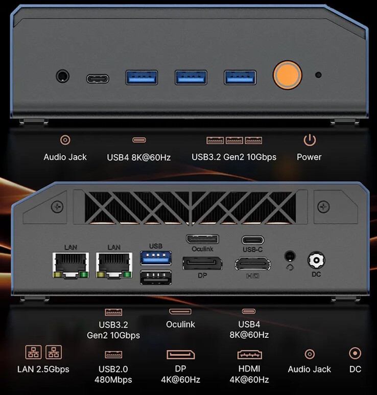 Porty mini PC Bosgame VTA-439.