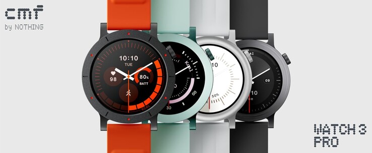 CMF by Nothing Watch 3 Pro jest teraz dostępny w czterech wersjach kolorystycznych. (Źródło zdjęcia: CMF by Nothing)