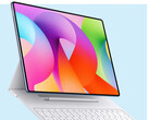 MatePad Pro Max zostanie w pełni zaprezentowany 07 maja 2026 roku. Na zdjęciu: render przedstawiający tablet z akcesoriami.