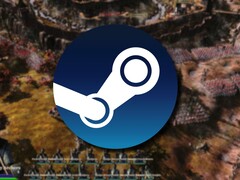 Zdjęcie przedstawiające logo serwisu Steam oraz grę „Medieval Kingdom Wars”, która jest obecnie w promocji.
