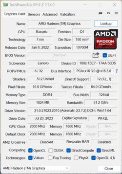 GPU-Z Vega 8