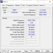 CPU-Z Pamięć