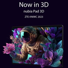 Nubia Pad 3D to jedno z wielu urządzeń, które ZTE zapowie podczas MWC 2023. (Źródło obrazu: ZTE)