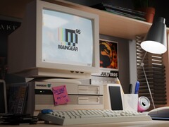 Gotowy komputer do gier Maingear Retro95 na komputerze stacjonarnym (źródło zdjęcia: Maingear PR)