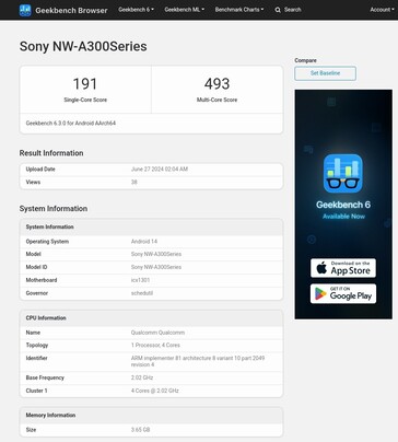 (Źródło obrazu: Geekbench)