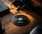 Płyta Xbox widoczna na pulpicie