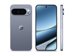 Zdjęcie promocyjne Pixel 10 Pro XL z przodu, z tyłu i z boku. (Źródło zdjęcia: Google)