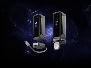 Akcesoria EcoFlow Rapid Pro X Magnetic Block mocuje się do kołków pogo w dolnej części power banku. (Źródło zdjęcia: EcoFlow)