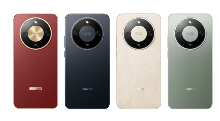 Model Honor X9d jest dostępny w kolorach czarnym o północy, czerwonawo-brązowym, złotym o wschodzie słońca i zielonym leśnym (źródło zdjęcia: Honor)