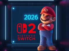 Mario 3D spoglądający na kalendarz Switch 2 na rok 2026 (źródło obrazu: Nintendo of America z poprawkami)