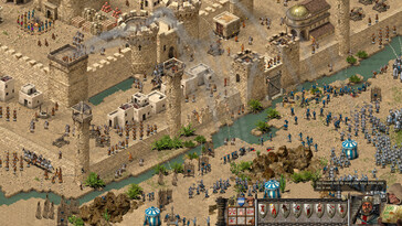 Na zdjęciu: zrzut ekranu z rozgrywki z gry „Stronghold Crusader: Definitive Edition”.