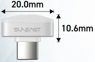 Suneast Nano to najkrótsza na świecie pamięć flash USB-C. (Źródło zdjęcia: Suneast)
