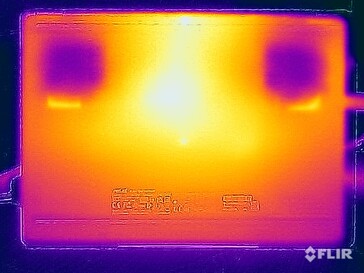 Temperatura powierzchni w teście obciążeniowym (na dole)