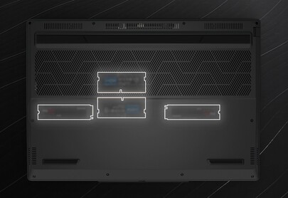 Laptop do gier Tuxedo InfinityBook Max 15 może być wyposażony w maksymalnie 128 GB pamięci i 8 TB pamięci masowej. (Źródło zdjęcia: Tuxedo)