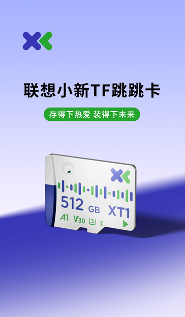 Karta microSD Lenovo marki Xiaoxin. (Źródło zdjęcia: Lenovo)