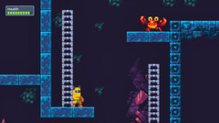 Zrzut ekranu z platformówki 2D BlockBlasters, która została usunięta ze Steam z powodu wbudowanego złośliwego kodu, który drenuje portfele kryptowalut. (Źródło obrazu: Steam)