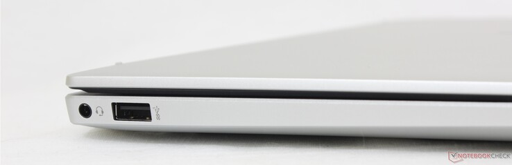 Po lewej: zestaw słuchawkowy 3,5 mm, USB-A (5 Gbops)