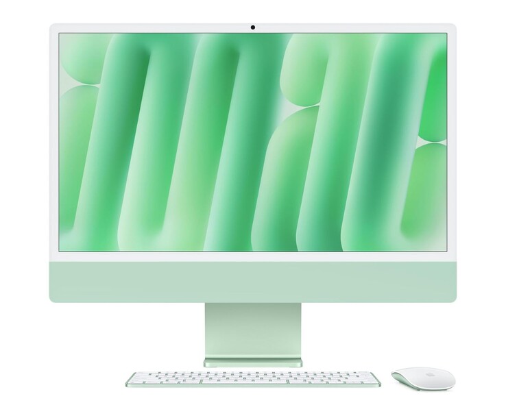 Apple 24-calowy iMac w kolorze zielonym z pasującą klawiaturą i myszą (źródło obrazu: Apple)