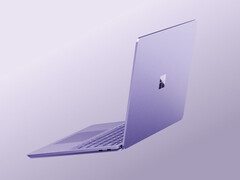 Nowy laptop Surface 13 cali w kolorze fioletowym.