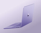 Nowy laptop Surface 13 cali w kolorze fioletowym.