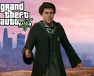 Makieta postaci Hogwarts Legacy w GTA 5 (źródło zdjęcia: Warner Bros. Entertainment, Rockstar Games z poprawkami)