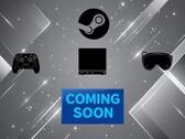 Steam Machine Steam Frame i baner kontrolera pokazujący datę premiery
