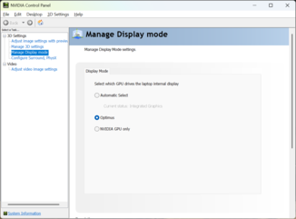 Ustawienia GPU w Panelu Sterowania Nvidia będą automatycznie przełączać się między standardowymi i wysokimi częstotliwościami odświeżania