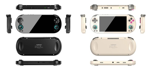 Anbernic RG Vita jest dostępny w kolorze czarnym i szarym retro.